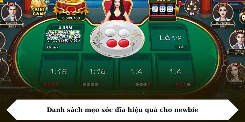 Danh sách mẹo xóc đĩa hiệu quả cho newbie